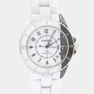 Pre Owned ساعة يد رجالية شانيل J12 بارادوكس H6515 سيراميك فولاذ مقاوم للصدأ أوتوماتيكية 39 مم