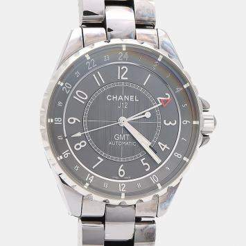 Pre Owned Chanel J12 Automatic Ceramic Stainless Steel Men's Wristwatch 41 mm