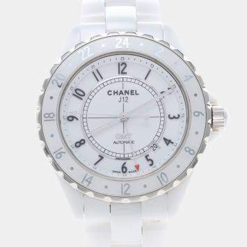 Pre Owned Chanel J12 Automatic Ceramic Stainless Steel Men's Wristwatch 42 mm
