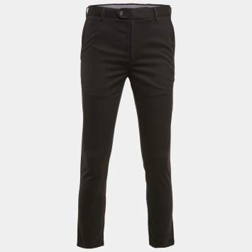 Charles Tyrwhitt Black Gabardine Extra Slim Fit Trousers S
