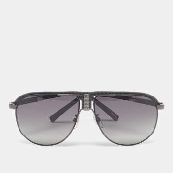 Pre Owned Chopard Black SCHF82 Polarized Aviator Sunglasses
