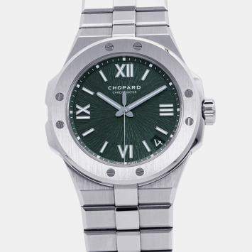 مملوكة مسبقًا Chopard Alpine Eagle 298600-3014 Green Stainless Steel Automatic Men's Watches 41mm