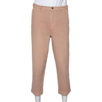 Pre Owned Christian Dior Pink Denim Capri Jeans M