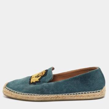 Pre Owned Christian Louboutin Blue Suede  Gala Espadrille Size 40