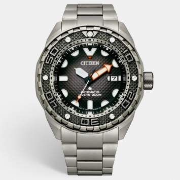 Pre Owned Citizen Promaster NB6004-83E Grey Gradient Dial Duratect / Super Titanium Men's Wristwatch 44 mm
