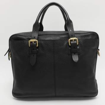 Pre Owned Cole Haan Black Leather Briefcases