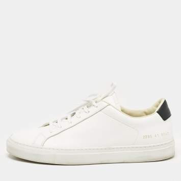 Pre Owned Common Projects White Leather Achilles Lace Up Sneakers Size 41