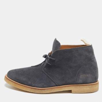 Common Projects Grey Suede Chukka Ankle Length Boots Size 41