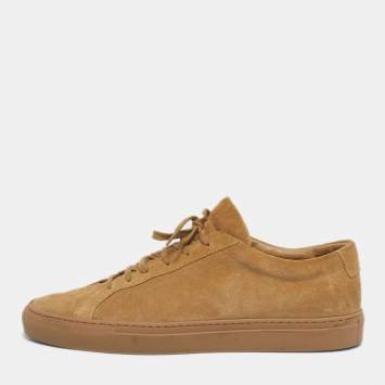 Pre Owned Common Projects Brown Suede Achilles Low Top Sneakers Size 44