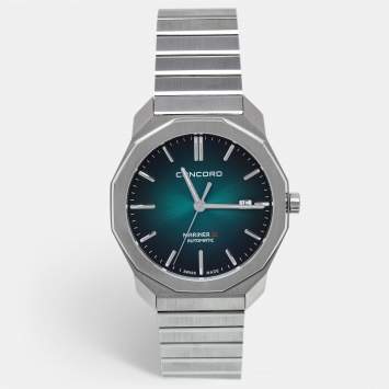 Pre Owned Concord Vignette Green Stainless Steel Mariner SL 0320532M Men's Wristwatch 40 mm