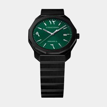 Pre Owned Concord Green Stainless Steel  Mariner SL 0320551 Quartz Men's Wristwatch 40 mm