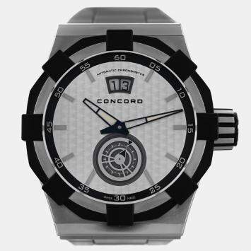 Pre Owned Concord C1 01.5.14.1002 Automatic Silver Stainless Steel Men's Wristwatch 45 mm