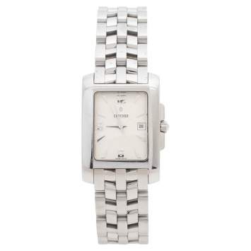 Pre Owned Concord Silver White Stainless Steel Sportivo 14.36.622.1 Men's Wristwatch 26 mm
