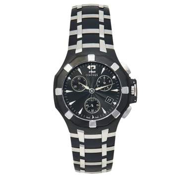 Pre Owned Concord Black Stainless Steel Saratoga 14.C5.1892 1 Chrono Men's Wristwatch 40 mm