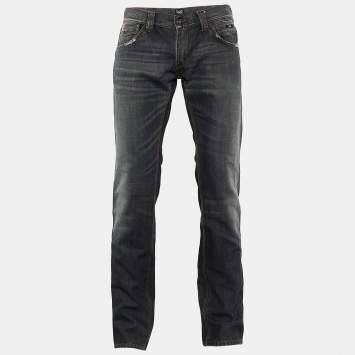 Pre Owned D&G Grey Washed Denim Regular Fit Jeans M/Waist 34"