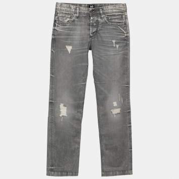 Pre Owned D&G Grey Distressed Denim Magic Jeans S