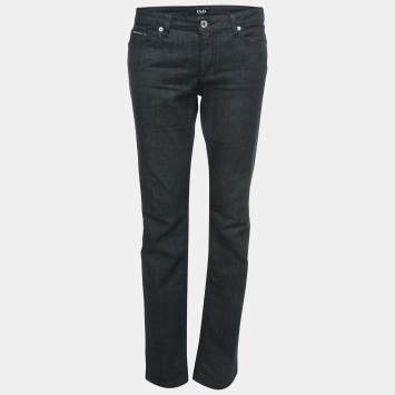 Pre Owned D&G Black Denim Regular Straight Fit Jeans M Waist 29"