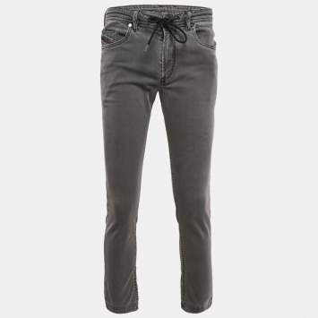 Diesel Dark Grey Distressed Denim Thommer CBB-NE Sweat Jeans M Waist 32"