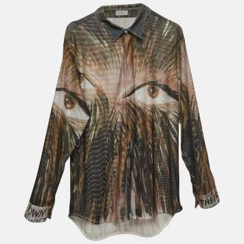 Pre Owned Dior Homme x Raymond Pettibon Mesh Shirt XS