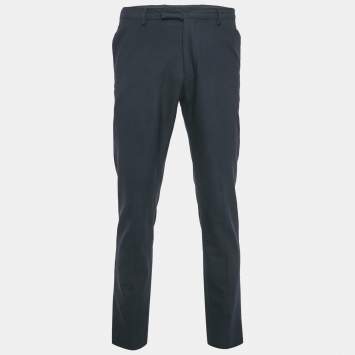 مملوكة مسبقًا بنطلون رسمي صوفي أزرق كحلي ديور أوم مقاس كبير