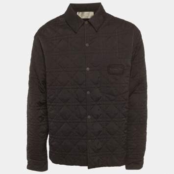 Pre Owned Dior Homme Black Synthetic Quilted Jacket XXL