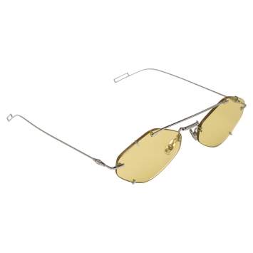 Pre Owned Dior Silver/Yellow 010J9 Dior Inclusion Sunglasses