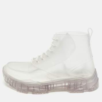 Dior Transparent Rubber High Top Boots Size 42