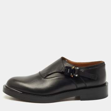 Dior Black Leather Evidence Loafers Size 43