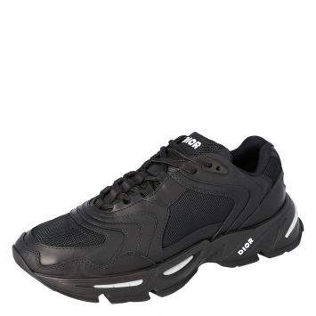 Pre Owned Dior Black Technical Mesh and Leather CD1 Platform Sneakers Size 42
