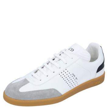 Pre Owned Dior White Leather B01 Sneakers Size EU 44