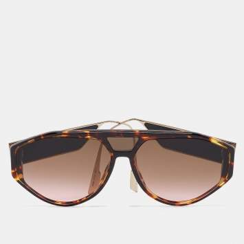 Pre Owned Dior Tortoise Gradient 8686 DiorClan1 Aviator Sunglasses