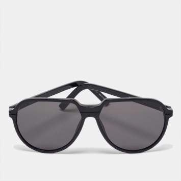 Pre Owned Dior DiorEssential AI 10A0 Black Aviator Sunglasses