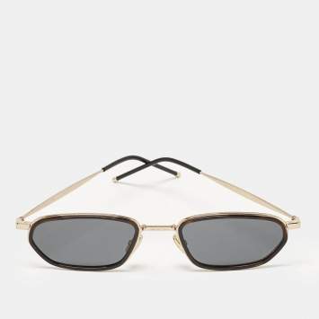 Dior Black/Gold Diorshock Oval Sunglasses
