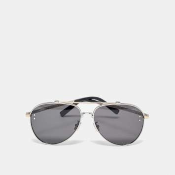 Pre Owned Dior Black CD Diamond A1U F2A0 Aviator Sunglasses