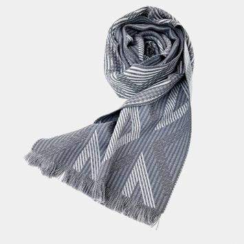Pre Owned Dior Grey Wool Homme muffler