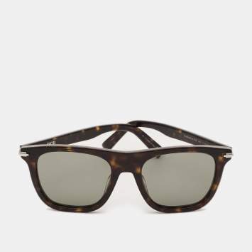 Pre Owned Dior Tortoiseshell/Green DiorBlackSuit S13I Square Sunglasses