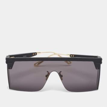 Pre Owned Dior Black Club M1U 11A0 Shield Sunglasses