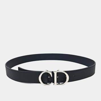 Pre Owned Christian Dior Leather Homme Reversible Belt