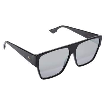 Pre Owned Dior Black Mirror Dior Hit Square Sunglasses