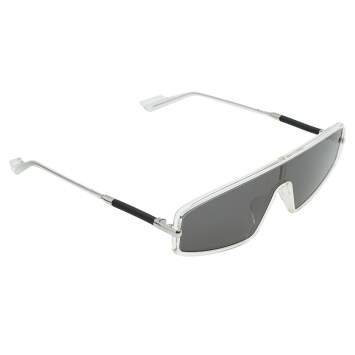 Pre Owned Dior Homme Clear/ Grey Black DIORMERCURE Shield Sunglasses