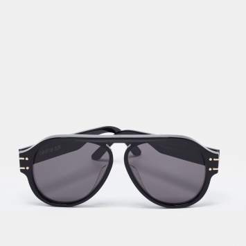 Pre Owned Dior Black / Grey DiorSignature A1U Pilot Sunglasses