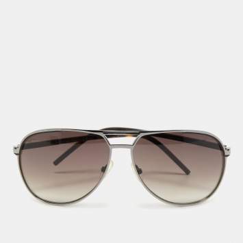 Pre Owned Dior Dark Brown DIOR0139S Aviator Sunglasses