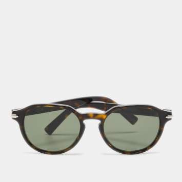 Pre Owned Dior Havana/ Green BlackSuit R21 Pantos Sunglasses