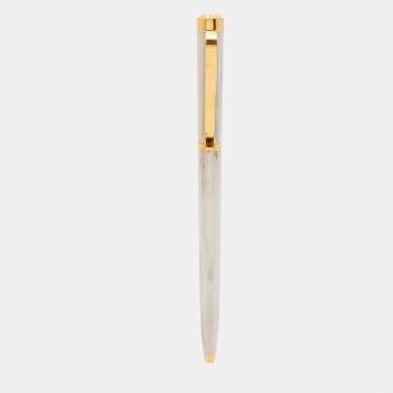 Pre Owned Dior Two Tone Classic Ballpoint Pen 