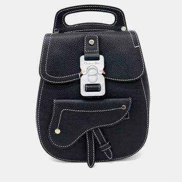 مملوكة مسبقًا حقيبة ديور غالوب جلد أسود ميني سلينغباك