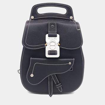 مملوكة مسبقًا حقيبة كتف صغيرة ديور جلد أسود جالوب ميني سيلينجباك