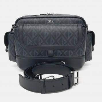 Pre Owned Dior Black PVC Homme Heat the Road Messenger Bag 1ESME077CDP
