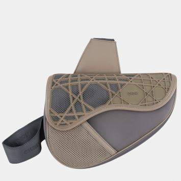 Pre Owned Dior Saddle Nylon Mesh Rubber Crossbody Bag