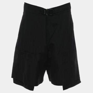 Dior Black Cotton Bermuda Shorts  EU 52