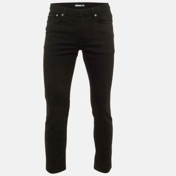 Pre Owned Dior Homme Black Denim Slim Fit Jeans S/Waist 33"